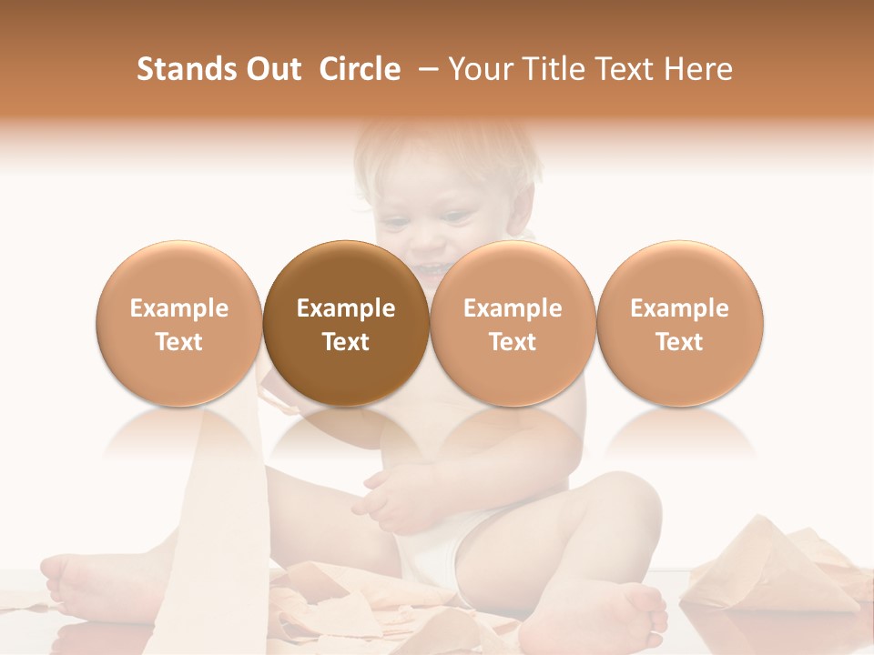 Isolated Toilet Childhood PowerPoint Template