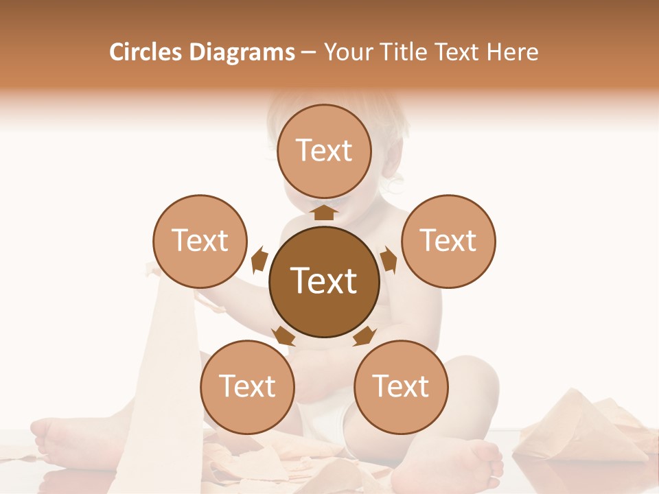 Isolated Toilet Childhood PowerPoint Template