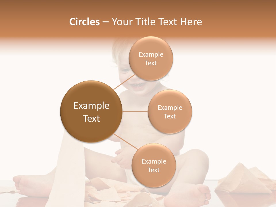 Isolated Toilet Childhood PowerPoint Template