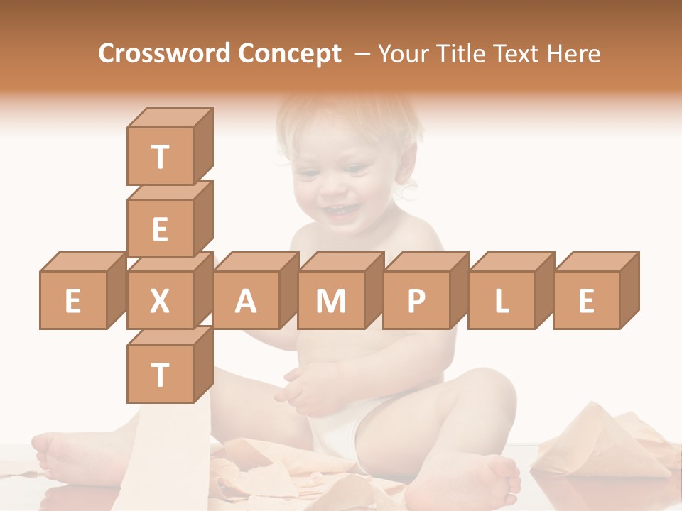 Isolated Toilet Childhood PowerPoint Template