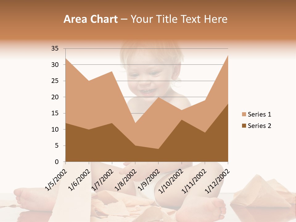 Isolated Toilet Childhood PowerPoint Template