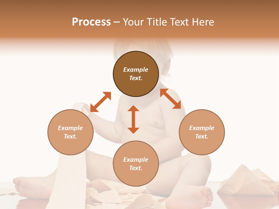 Isolated Toilet Childhood PowerPoint Template