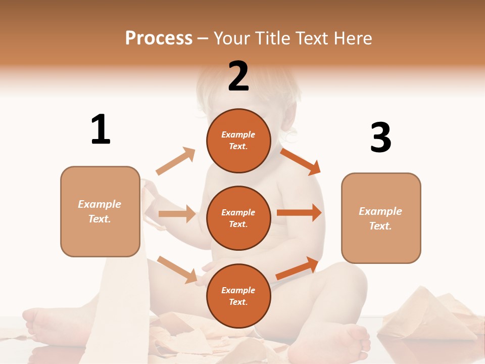 Isolated Toilet Childhood PowerPoint Template