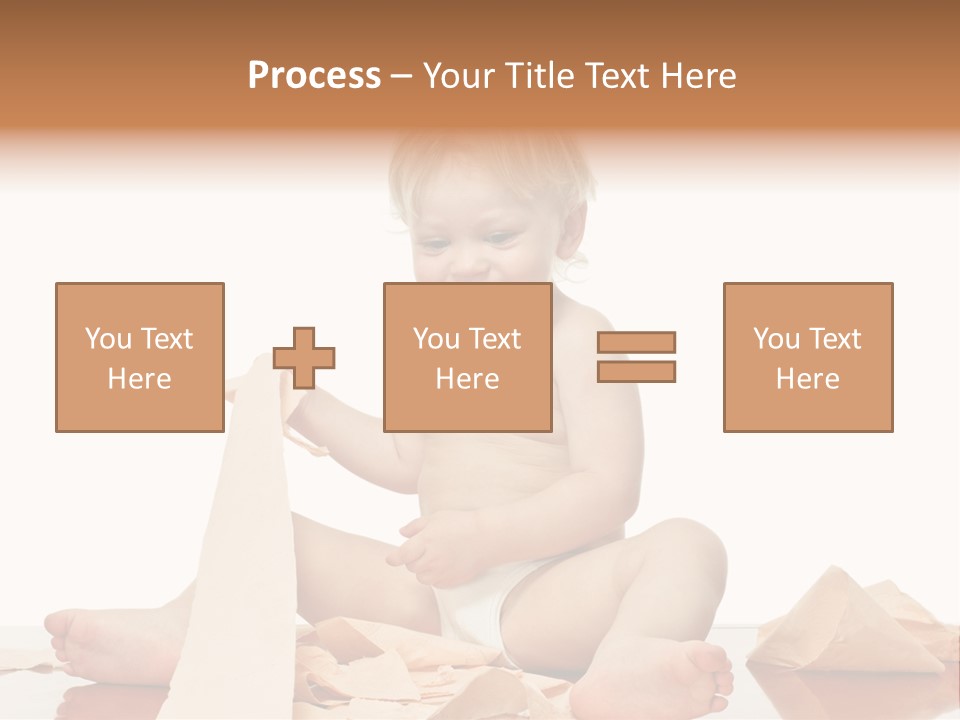 Isolated Toilet Childhood PowerPoint Template