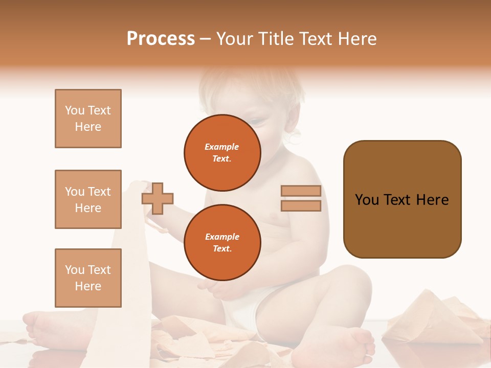 Isolated Toilet Childhood PowerPoint Template