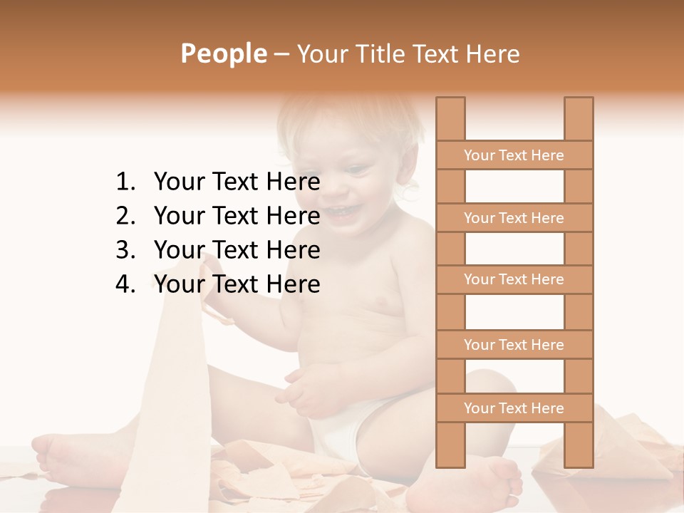 Isolated Toilet Childhood PowerPoint Template
