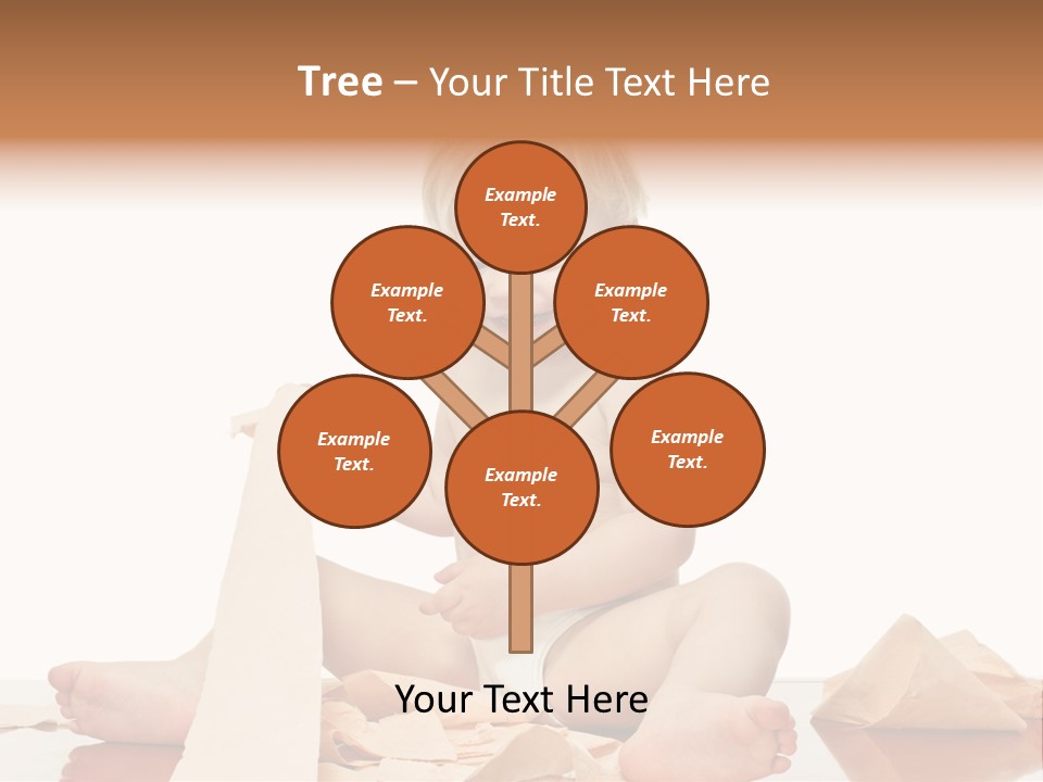 Isolated Toilet Childhood PowerPoint Template