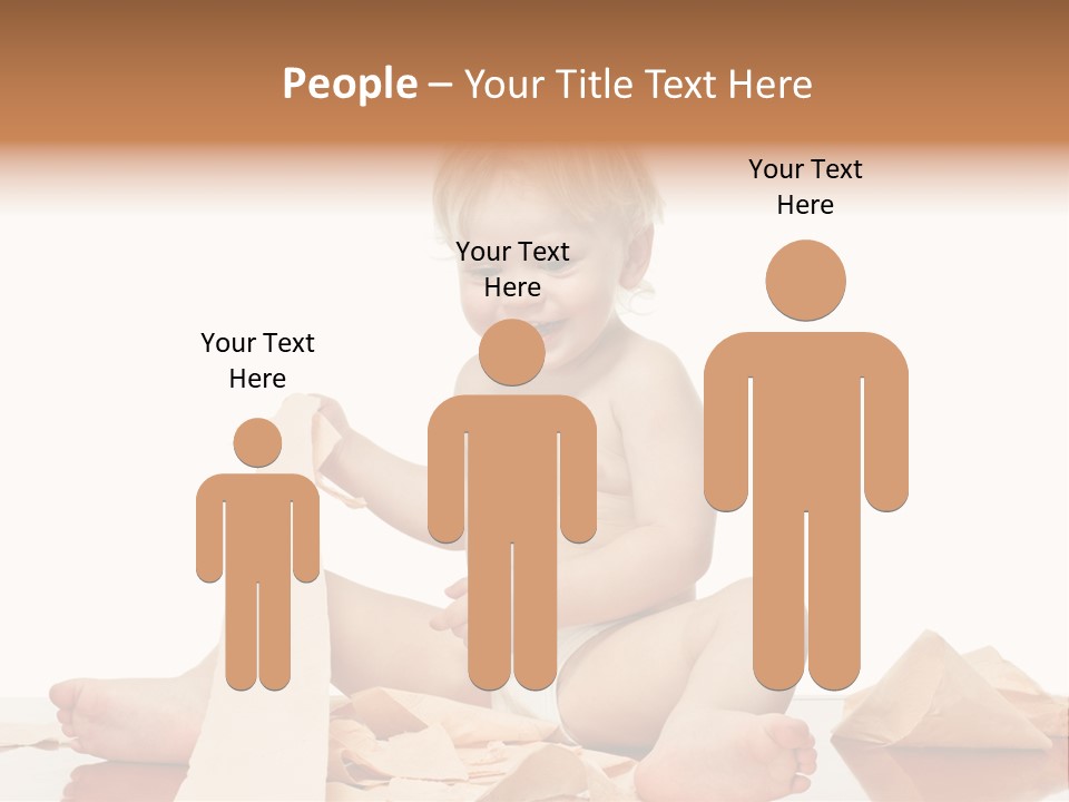 Isolated Toilet Childhood PowerPoint Template