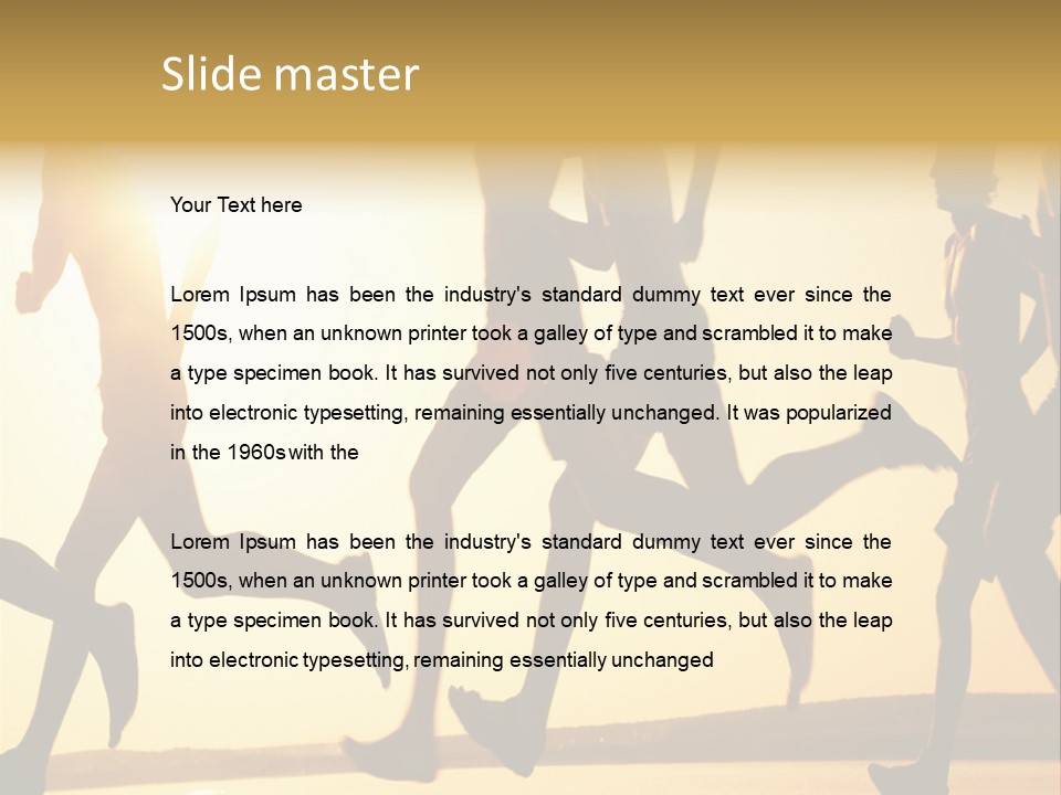 Lope Race Highly PowerPoint Template