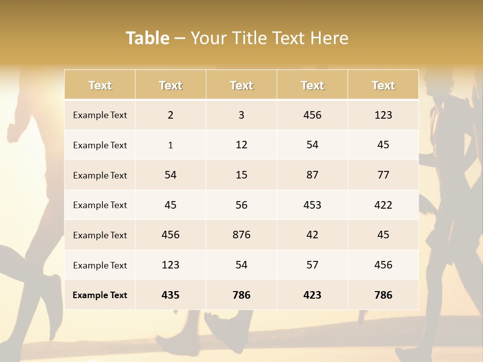 Lope Race Highly PowerPoint Template