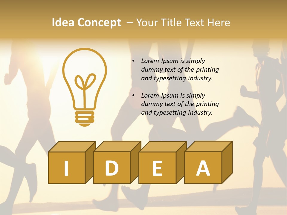 Lope Race Highly PowerPoint Template