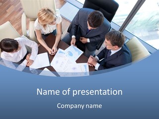 Person Financial Teamwork PowerPoint Template