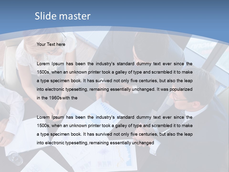 Person Financial Teamwork PowerPoint Template