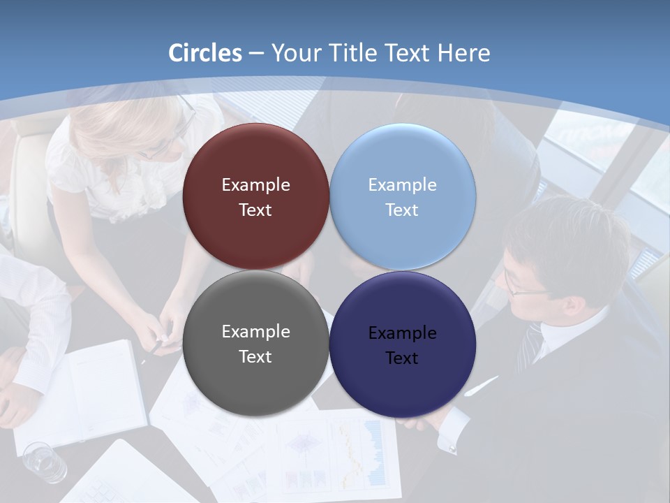 Person Financial Teamwork PowerPoint Template