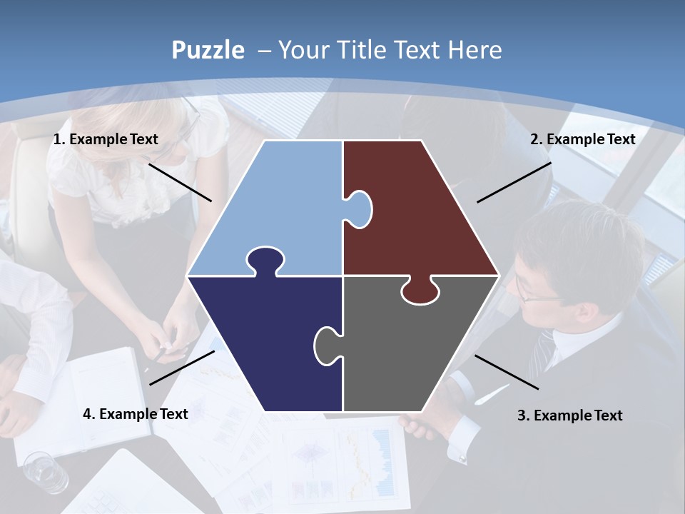 Person Financial Teamwork PowerPoint Template