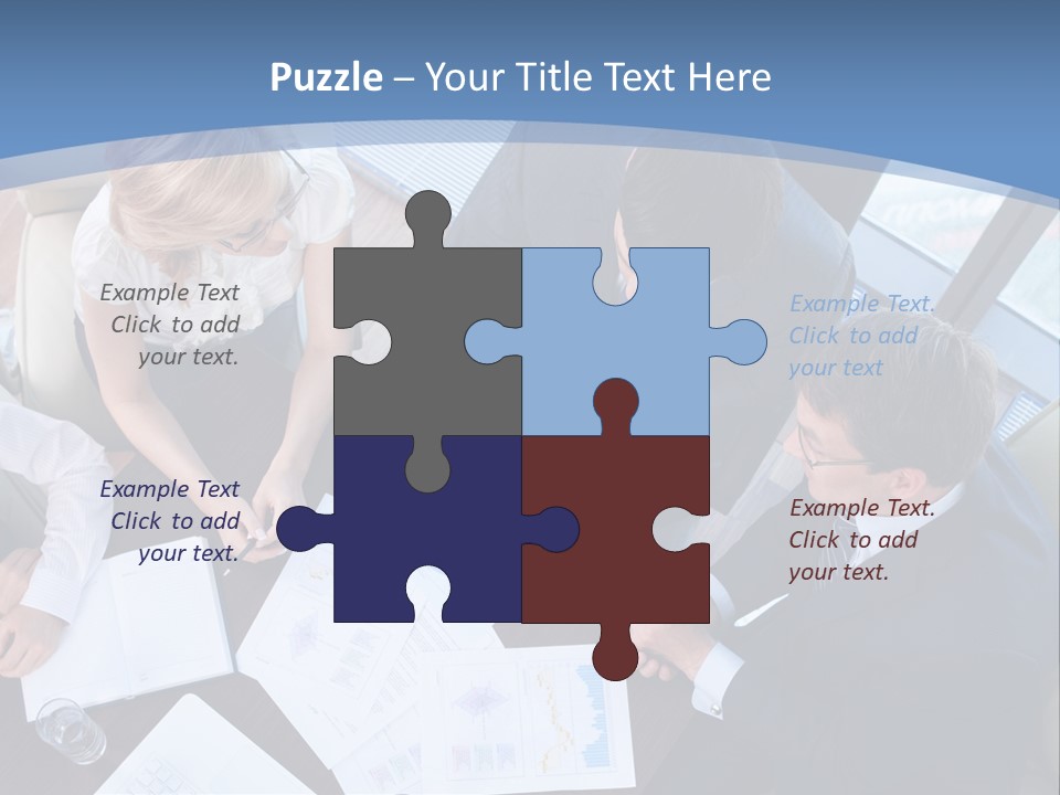 Person Financial Teamwork PowerPoint Template