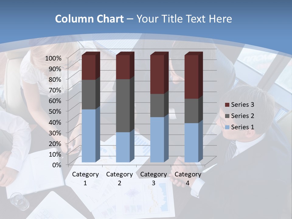 Person Financial Teamwork PowerPoint Template