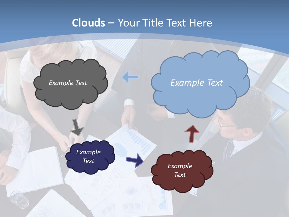 Person Financial Teamwork PowerPoint Template