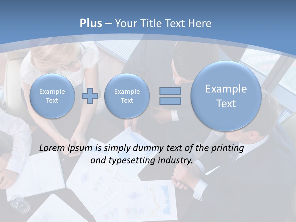 Person Financial Teamwork PowerPoint Template