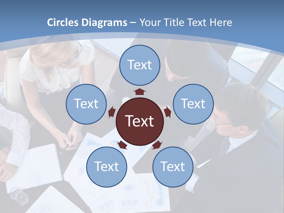 Person Financial Teamwork PowerPoint Template