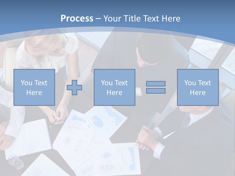 Person Financial Teamwork PowerPoint Template