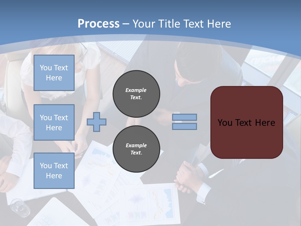 Person Financial Teamwork PowerPoint Template