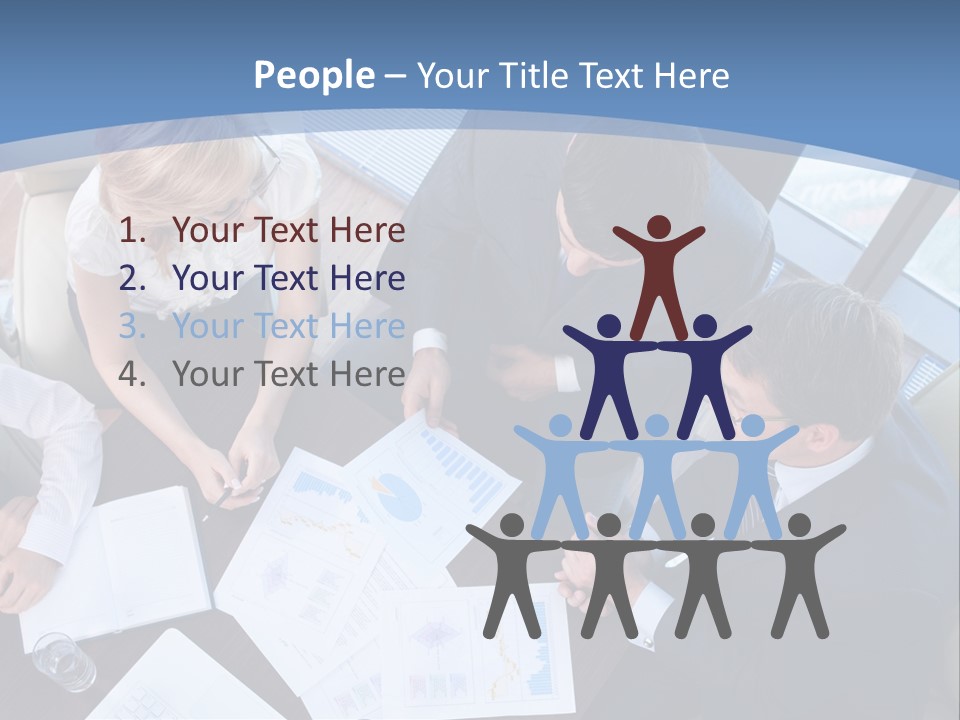 Person Financial Teamwork PowerPoint Template