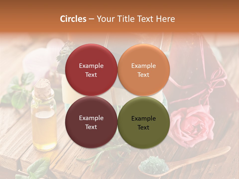 Foam Bath Rose PowerPoint Template