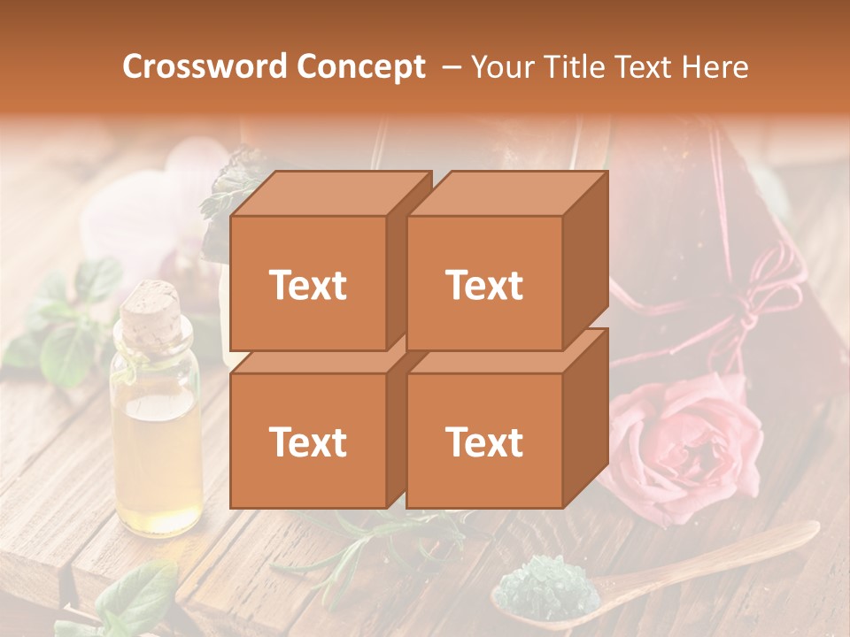 Foam Bath Rose PowerPoint Template