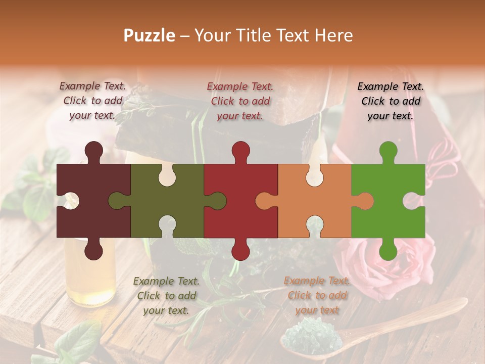 Foam Bath Rose PowerPoint Template