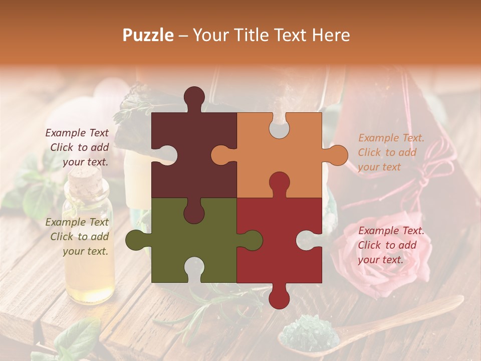 Foam Bath Rose PowerPoint Template