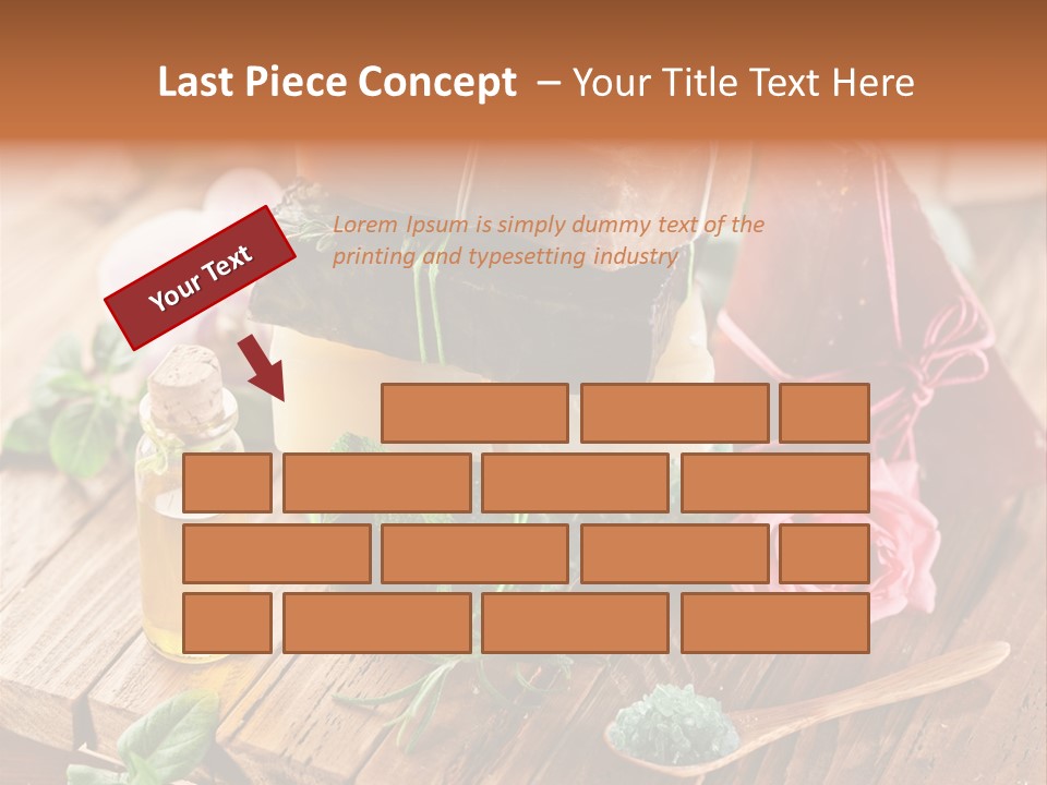 Foam Bath Rose PowerPoint Template