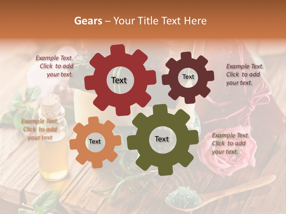 Foam Bath Rose PowerPoint Template