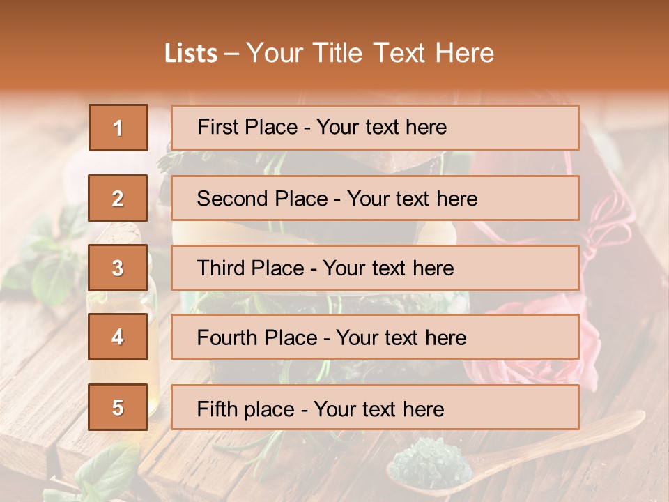 Foam Bath Rose PowerPoint Template