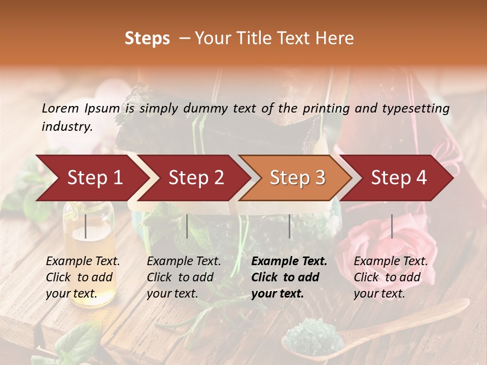 Foam Bath Rose PowerPoint Template