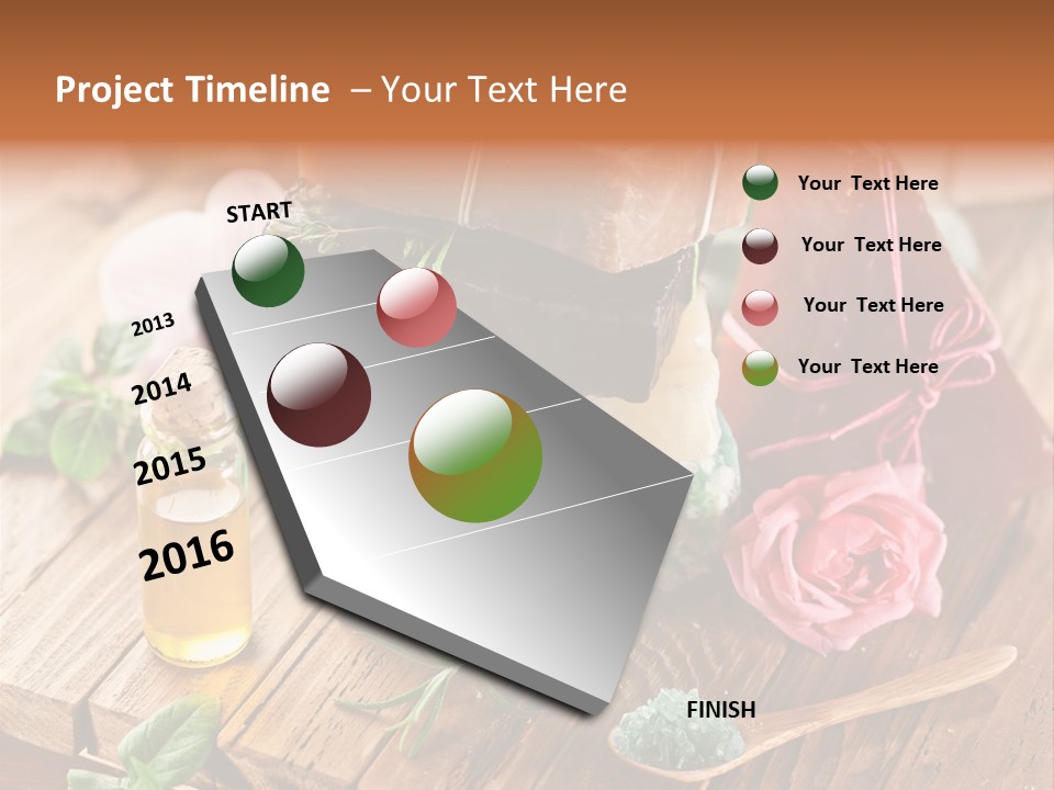 Foam Bath Rose PowerPoint Template