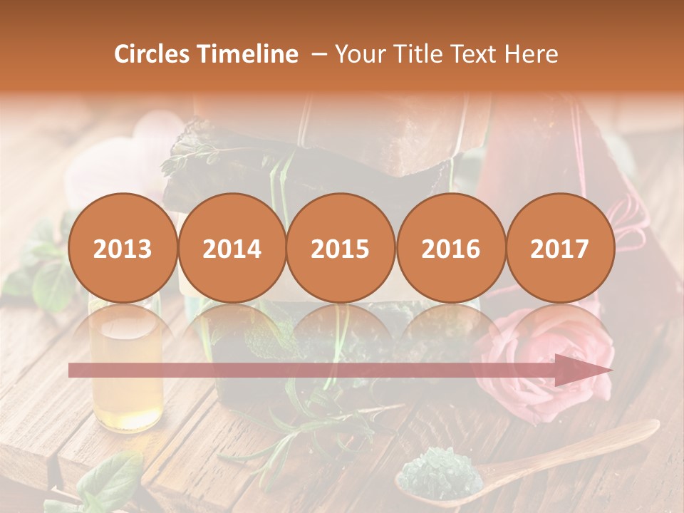 Foam Bath Rose PowerPoint Template