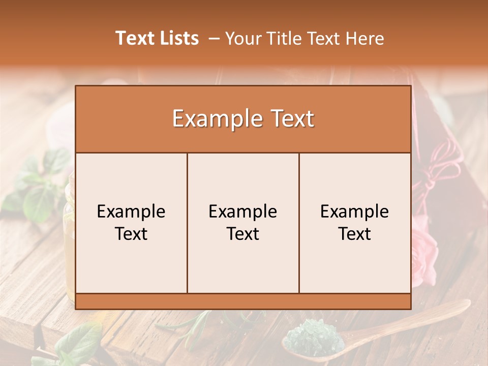Foam Bath Rose PowerPoint Template
