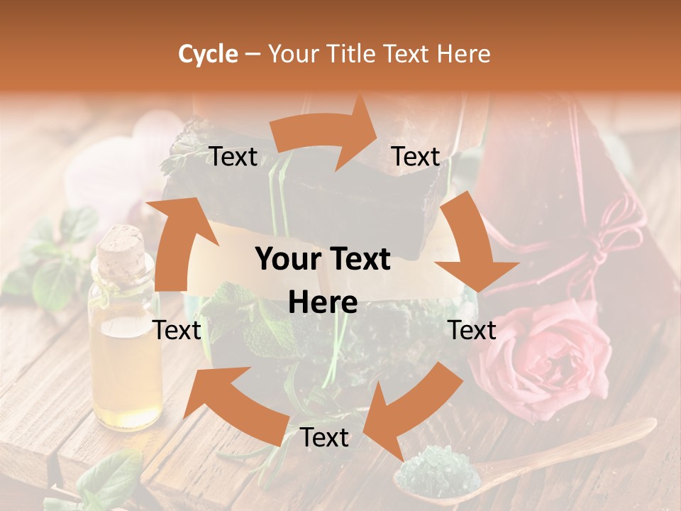 Foam Bath Rose PowerPoint Template