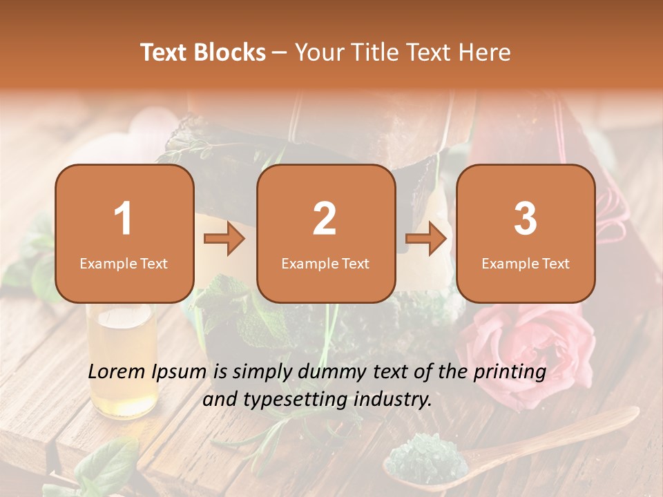Foam Bath Rose PowerPoint Template