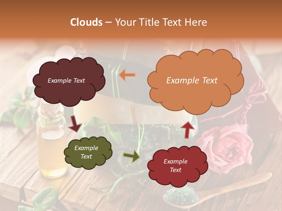 Foam Bath Rose PowerPoint Template