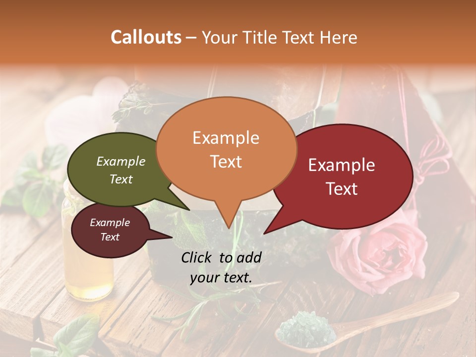 Foam Bath Rose PowerPoint Template