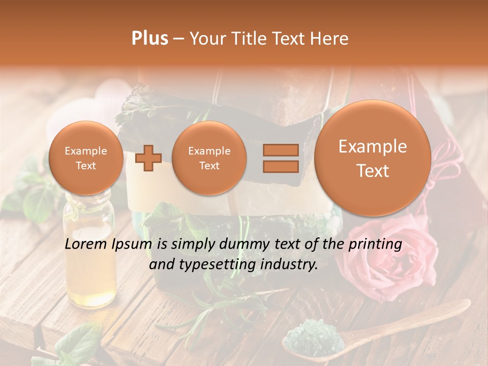 Foam Bath Rose PowerPoint Template