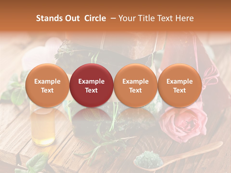 Foam Bath Rose PowerPoint Template