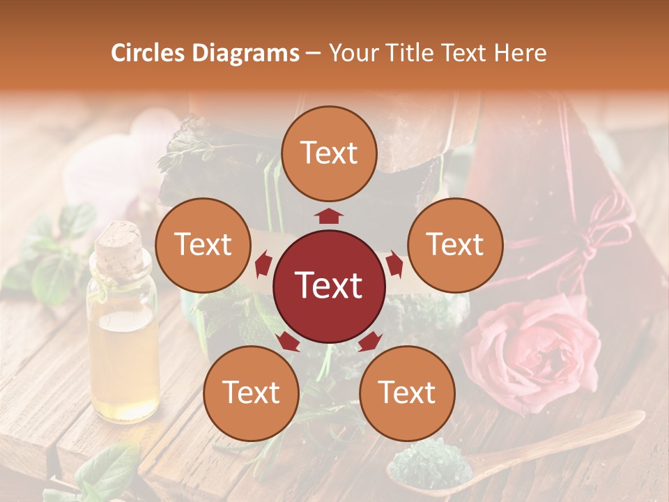 Foam Bath Rose PowerPoint Template