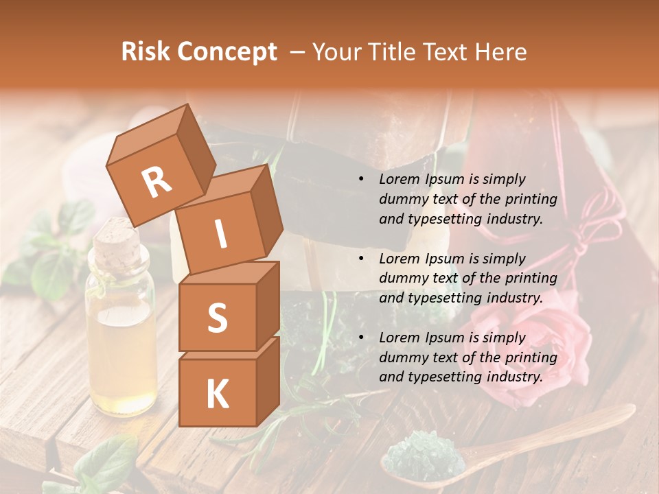 Foam Bath Rose PowerPoint Template