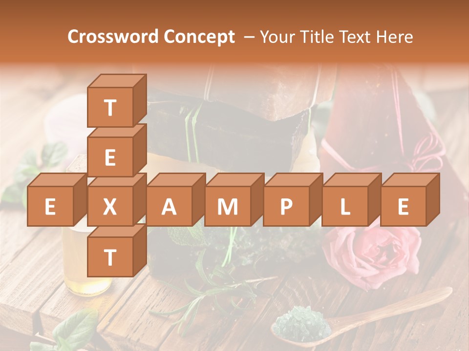 Foam Bath Rose PowerPoint Template