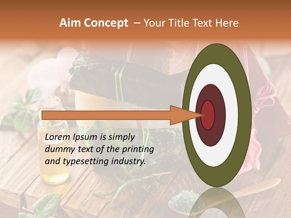 Foam Bath Rose PowerPoint Template