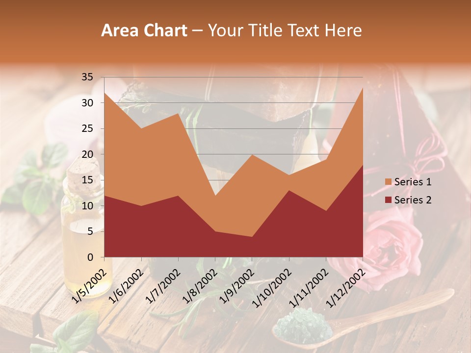 Foam Bath Rose PowerPoint Template