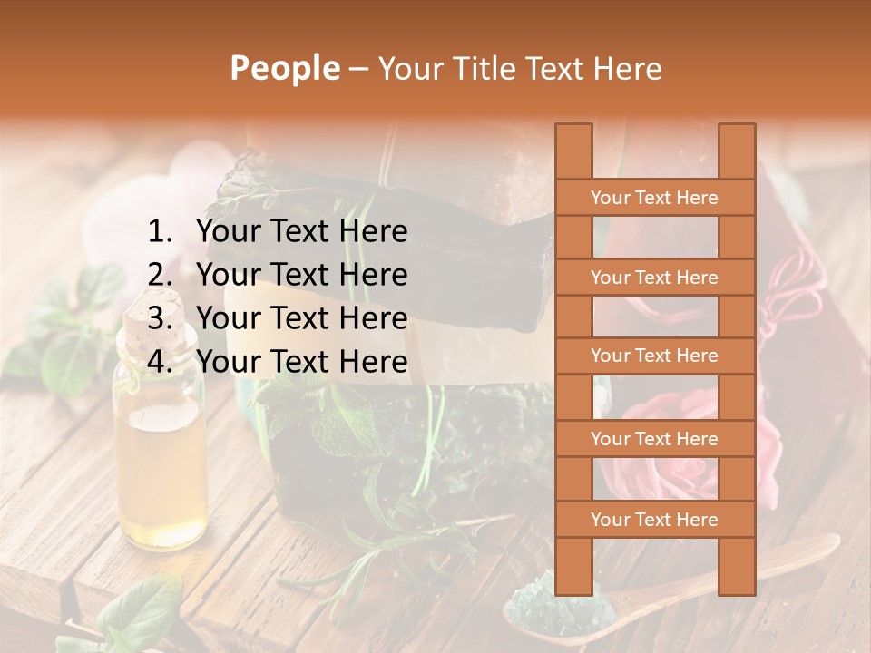 Foam Bath Rose PowerPoint Template